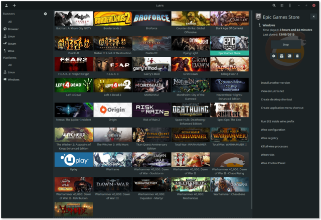 Accessing Epic Games Store on Linux With Lutris